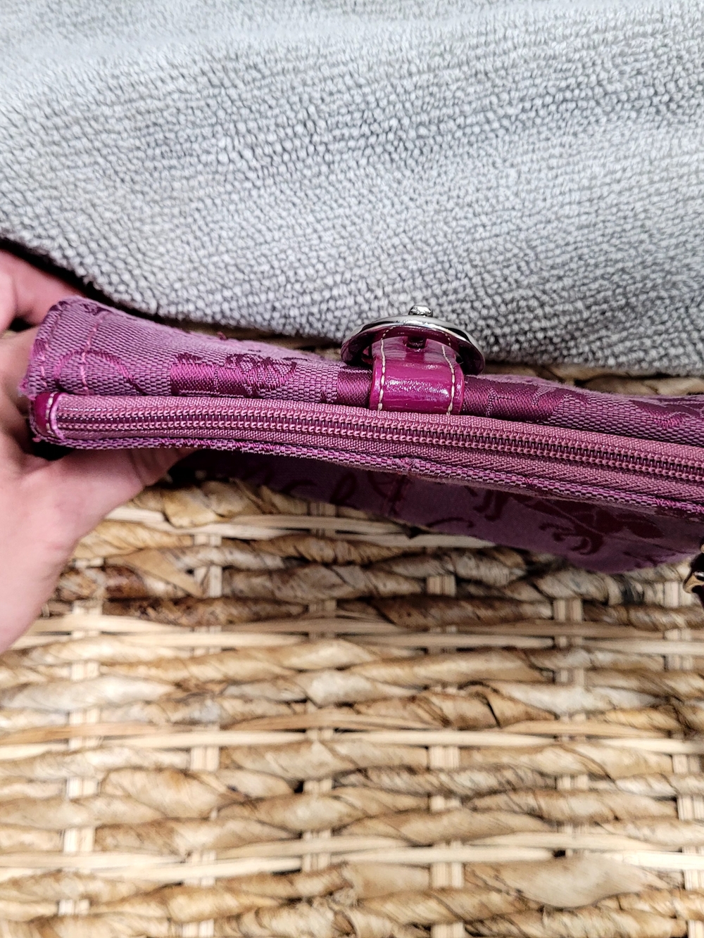 Coach Y2K  Signature-Print Wristlet with Buckle Accent - Picture 9 of 16